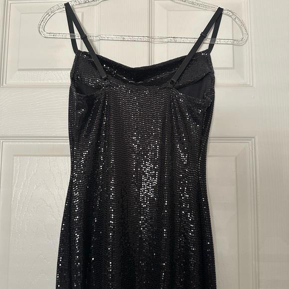 Bebe Black Sequin Maxi Dress - Picture 5 of 8